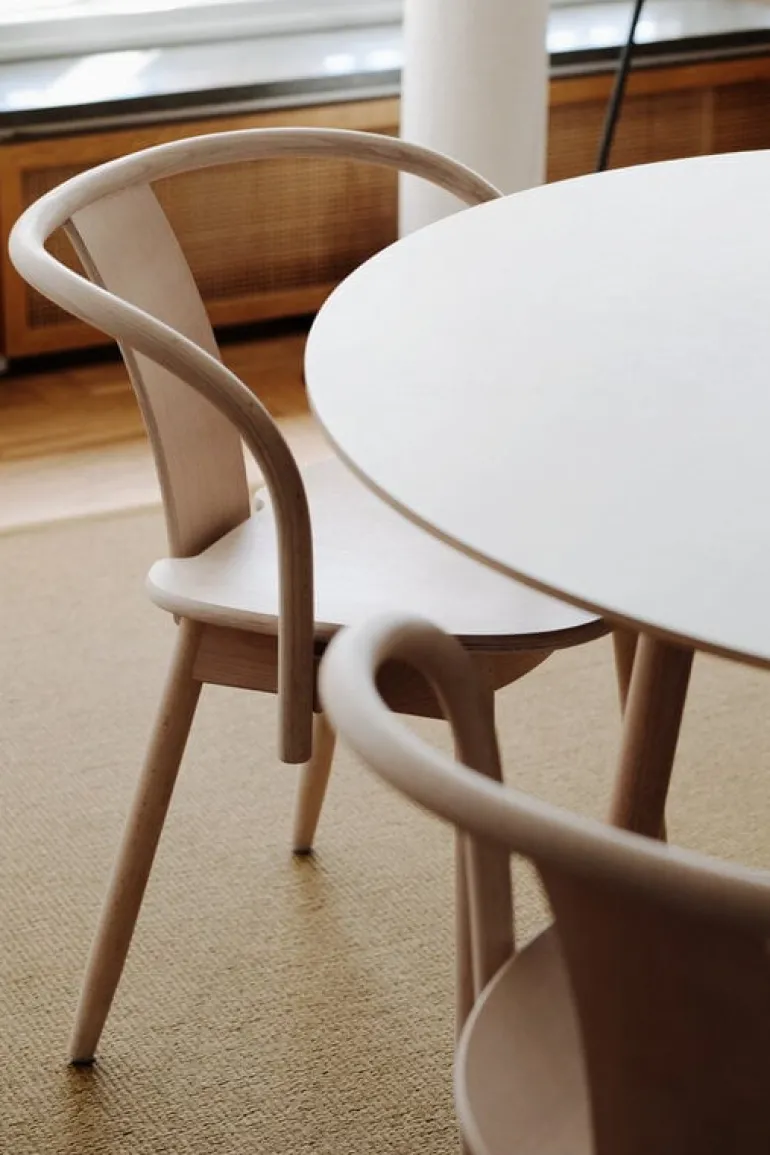 Massproductions Icha chair, white oiled beech