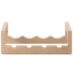 Massproductions Silo stackable wine rack, oiled ash