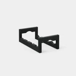 Massproductions Silo stackable wine rack, black stained ash