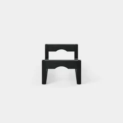 Massproductions Silo stackable wine rack, black stained ash