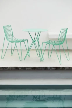 Massproductions Tio chair, oilcloth green