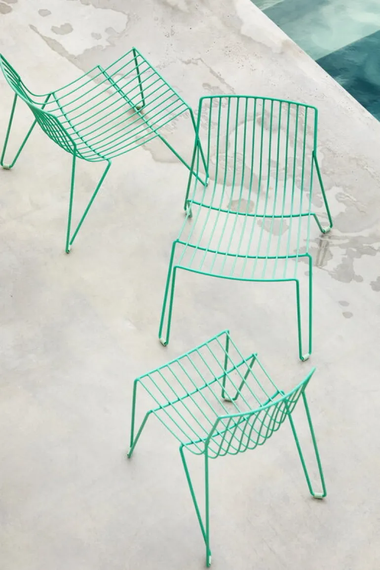 Massproductions Tio chair, oilcloth green