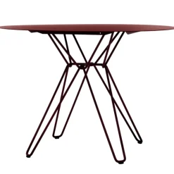 Massproductions Tio dining table, 100 cm, burgundy