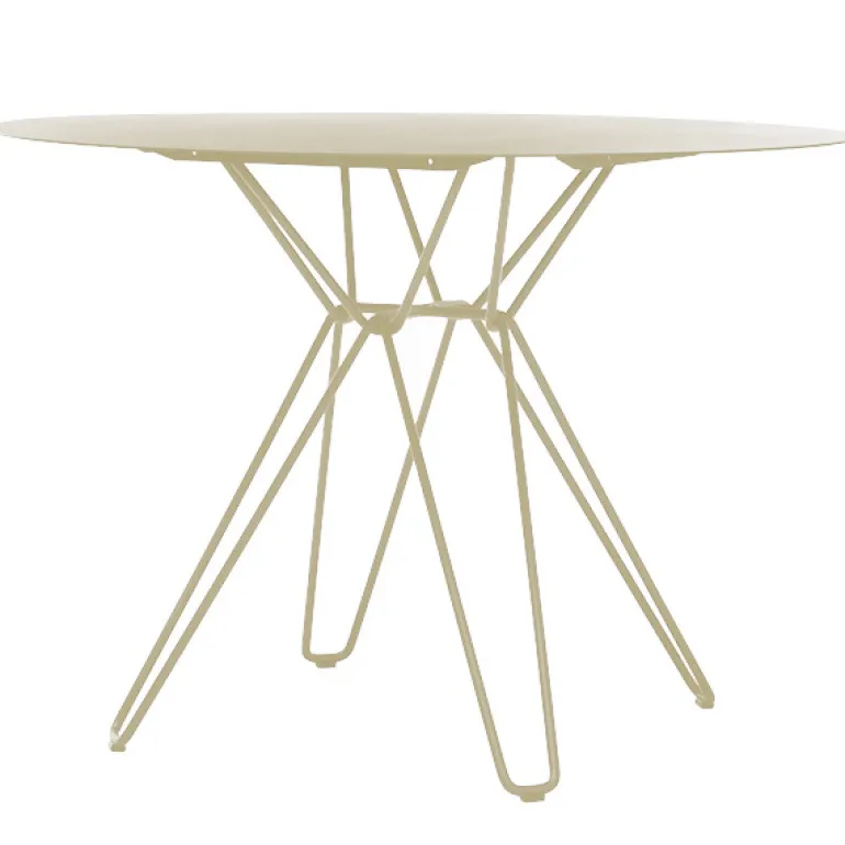 Massproductions Tio dining table, 100 cm, ivory