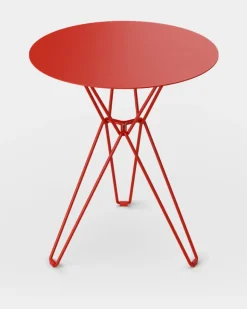 Massproductions Tio table, 60 cm, high, pure red