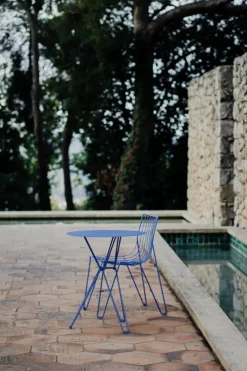 Massproductions Tio table, 60 cm, high, overseas blue