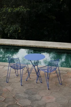 Massproductions Tio table, 60 cm, high, overseas blue