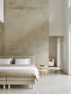 Matri Aina bed, 90 x 200 cm, ivory melange