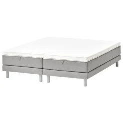 Matri Aina bed, 160 x 200 cm, light grey