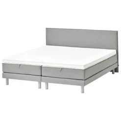 Matri Aina bed, 180 x 200 cm, light grey
