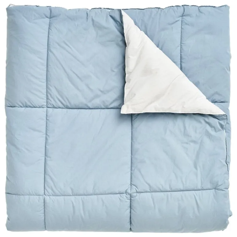 Matri Moona single bed cover, 160 x 260 cm, fog blue - stone