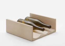 Mattiazzi Bibita bottle rack, beech