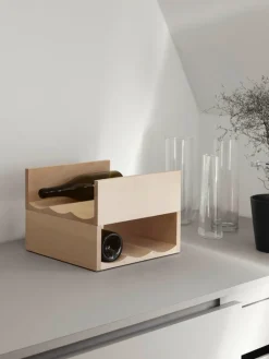 Mattiazzi Bibita bottle rack, beech