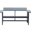 Mattiazzi MC10 Clerici 2-seater bench, grey