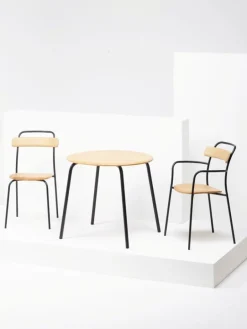 Mattiazzi MC16 Forcina armchair, black steel - ash