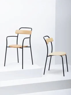 Mattiazzi MC16 Forcina armchair, black steel - ash