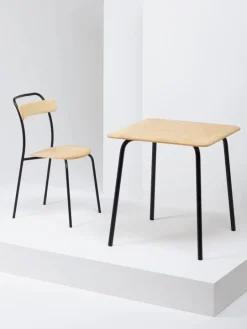 Mattiazzi MC16 Forcina chair, black steel - ash