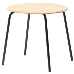 Mattiazzi MC16 Forcina table 80 cm, black steel - ash
