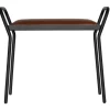Maze Anyone stool, black  - vintage cognac