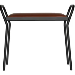 Maze Anyone stool, black  - vintage cognac