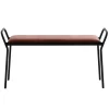 Maze Anytwo bench, black - vintage cognac