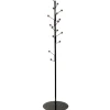 Maze Bill coat stand, black - walnut stained ash