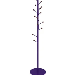 Maze Bill coat stand, royal purple - walnut hue