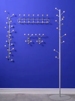 Maze Bill Vertical coat rack, silk grey