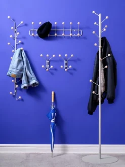 Maze Bill Vertical coat rack, silk grey