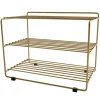 Maze Downtown shoe shelf, brass
