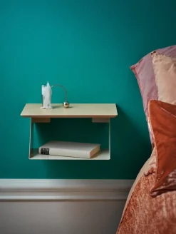 Maze Edgy Wood shelf, eggshell - ash