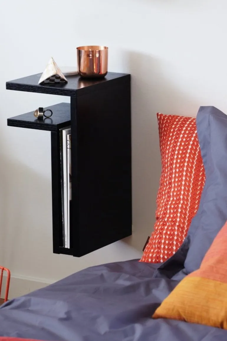 Maze F-shelf, left, black