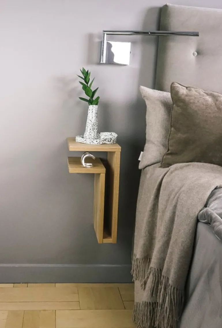 Maze F-shelf, left, oak