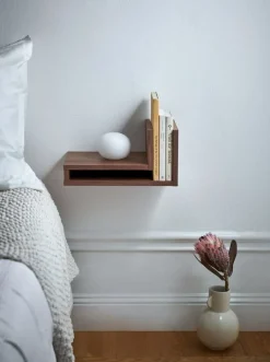 Maze F-shelf, left, walnut