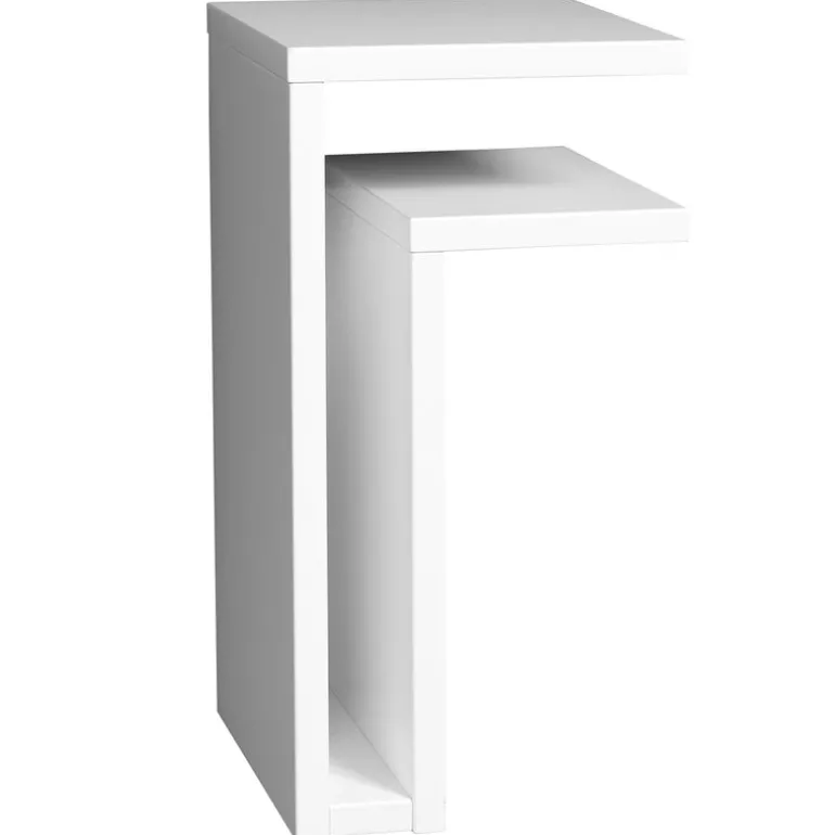Maze F-shelf, left, white