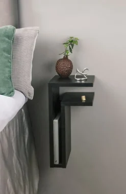 Maze F-shelf, right, black