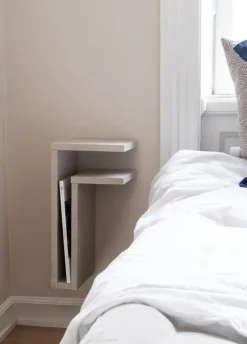 Maze F-shelf, right, white oak