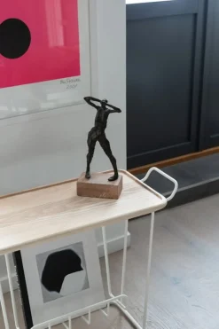 Maze Minnie Mae Wood tray table, white - ash