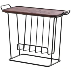 Maze Minnie Mae Wood tray table, black - ash