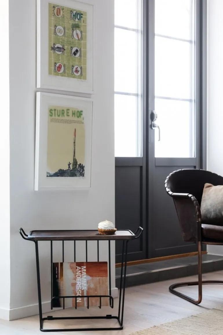 Maze Minnie Mae Wood tray table, black - ash