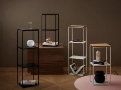 Maze Mixrack floor shelf, oak - white
