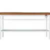 Maze Nancy bench, white - cognac