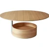 Maze Parasol coffee table, L, oak
