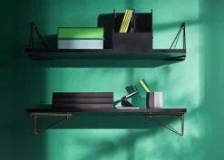 Maze Pythagoras L shelf, 80 x 27 cm, black