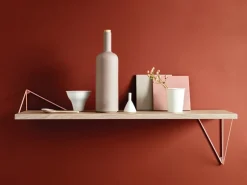 Maze Pythagoras L shelf, 80 x 27 cm, oak