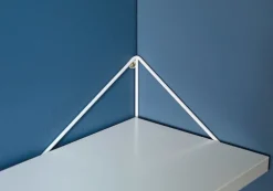 Maze Pythagoras L shelf, 80 x 27 cm, white