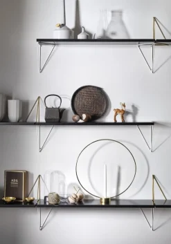 Maze Pythagoras shelf, 80 x 20 cm, black