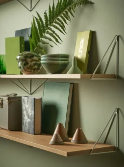 Maze Pythagoras shelf, 60 x 20 cm, oak