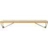 Maze Pythagoras XS shelf with brackets, oak - brass