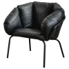 Maze Same Easy armchair, black - black leather